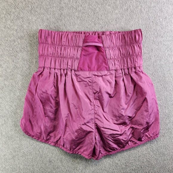 Free People Movement Shorts Womens M Pink The Way Home High Rise Lined FP - Picture 12 of 13